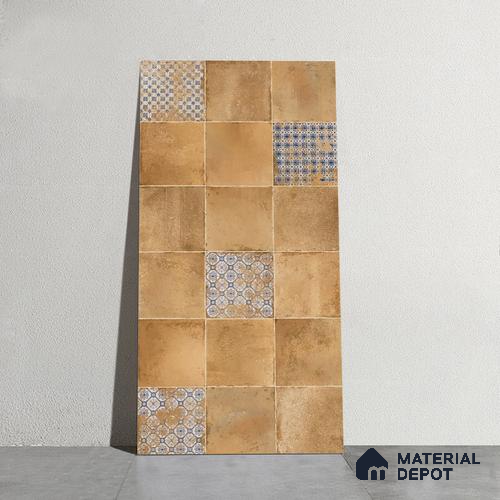 Brown Highlighter Wall Tile TL 08779 Carina Cotton Decor 4 ft x 2 ft Vitrified Carving Matte Finish - 9 mm | Suitable for Living Room, Bedroom, Bathroom