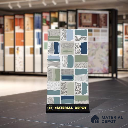 Highlighter Wall Tile TL 07489 B Decor Art Aqua 4 ft x 2 ft Carving Matte Finish Vitrified Tile - 9 mm | Suitable for Living Room, Bedroom & Bathroom