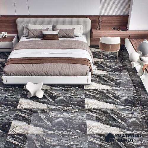 Marble Floor & Wall Tile TL 07692 Frappuchino Natural 4 ft x 2 ft High Gloss Finish Vitrified Tile - 9 mm | Suitable for Living Room, Bedroom & Bathroom