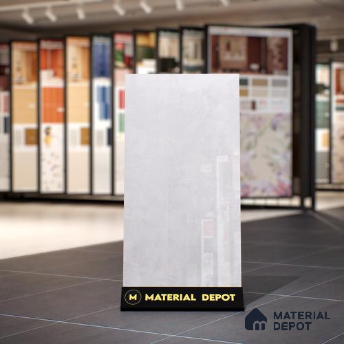 White Marble Floor & Wall Tile TL 07458 Gravier Royal Sigma Bianco 4 ft x 2 ft Vitrified High Gloss Finish - 9 mm | Seamless 5 | Suitable for Living Room, Bedroom, Bathroom