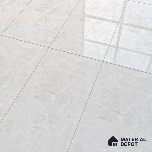 Silver Marble Floor & Wall Tile TL 07459 Gravier Royal Sigma Silver 4 ft x 2 ft Vitrified High Gloss Finish - 9 mm | Seamless 5 | Suitable for Living Room, Bedroom, Bathroom