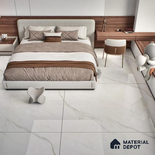 TL 10161 B Satvario Saga 4 ft x 6 ft Glossy Finish PGVT Vitrified Tile - 15 mm | Adhesive and Spacers Must be Used During Installation