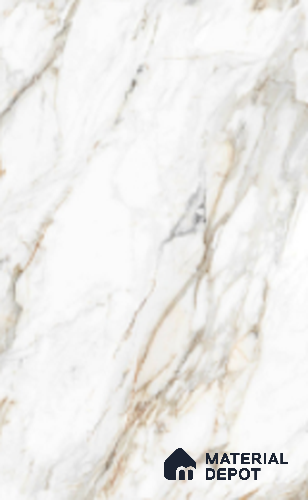 Marble Look Floor Tile TL 10374 SGH Fantasy Almond 6 ft x 4 ft Glossy Finish Vitrified Tile - 15 mm | Suitable For living Room, Bedroom, Bathroom | Adhesive and Spacers Must be Used During Installation