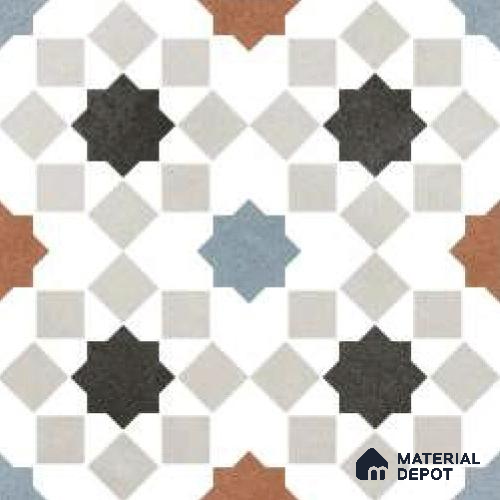 Floor & Wall Tile TL 07881 Sandrift Clay 1 ft x 1 ft Ceramic Matte Finish - 7.5 mm | Suitable for Living Room, Bedroom & Dining | Please Expect a Slight Variation of Pattern