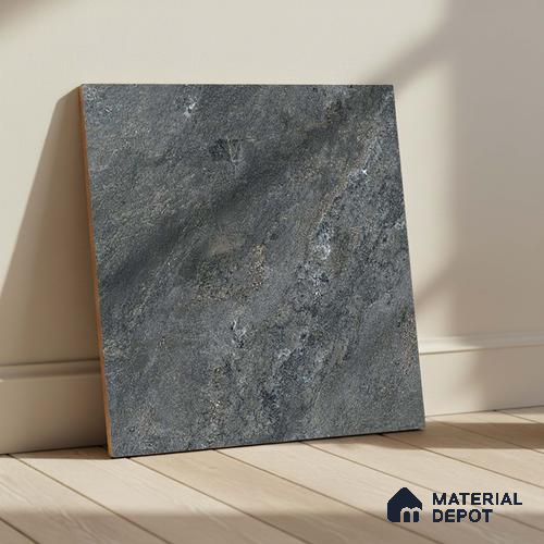 Stone Look Parking Tile TL 08428  1.6 ft x 1.6 ft Vitrified Matte Finish - 12 mm | Pattern Alignment May Vary | 2-3 mm Spacer is Mandatory