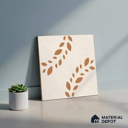 Wall Tile TL 10471 Flare 1 ft x 1 ft Vitrified Glue Granula Matte Finish - 9.5 mm | Suitable For Living Room, Bedroom, Kitchen | 2 mm Spacer is Mandatory | Please Expect a Slight Variation of Pattern