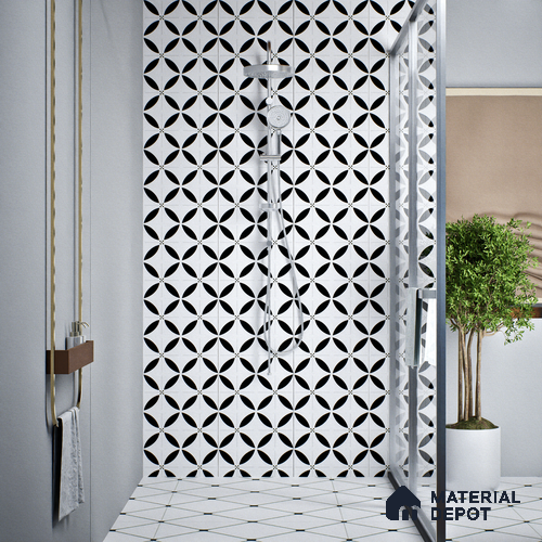 Moroccan Tile TL 08013 Urban Clay Multi Colour 1 ft x 1 ft Vitrified Matte Finish - 9 mm | Suitable for Living Room, Kitchen, Balcony Floor & Wall | Please Expect a Slight Variation of Pattern