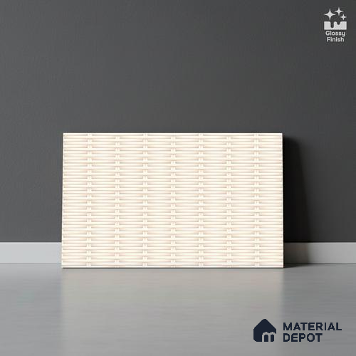 Patterned Tile TL 08277 4461 L 18 x 12 inch Ceramic Glossy Finish - 7 mm