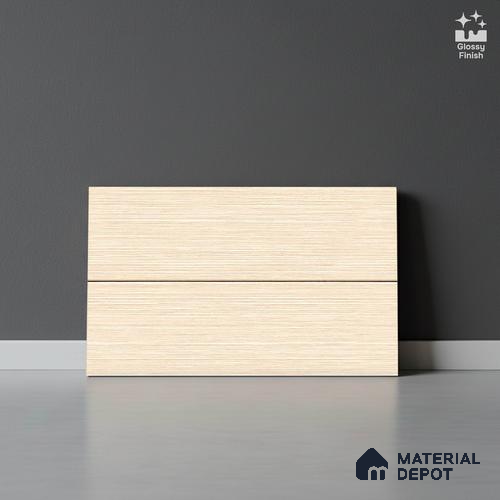 Wood Tile TL 08274 2256 L 18 x 12 inch Ceramic Glossy Finish - 7 mm