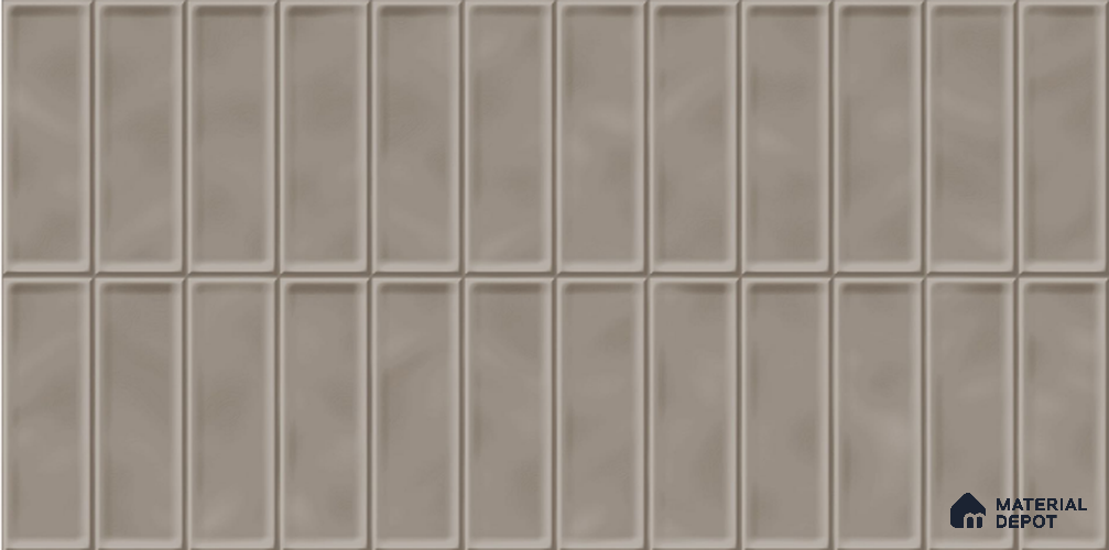 Faux Subway Tile TL 08026 B  Shadowline Beige 2 ft x 1 ft Ceramic Glossy Finish - 9 mm | Suitable for Bathroom & Kitchen | Please Expect a Slight Variation of Pattern