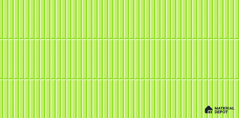 Faux Subway Tile TL 08028 C  Mintstride Green 2 ft x 1 ft Ceramic Glossy Finish - 9 mm | Suitable for Bathroom & Kitchen | Please Expect a Slight Variation of Pattern