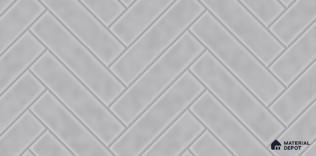 Faux Subway Tile TL 08027 Mistwalk Grey 2 ft x 1 ft Ceramic Glossy Finish - 9 mm | Suitable for Bathroom & Kitchen | Please Expect a Slight Variation of Pattern