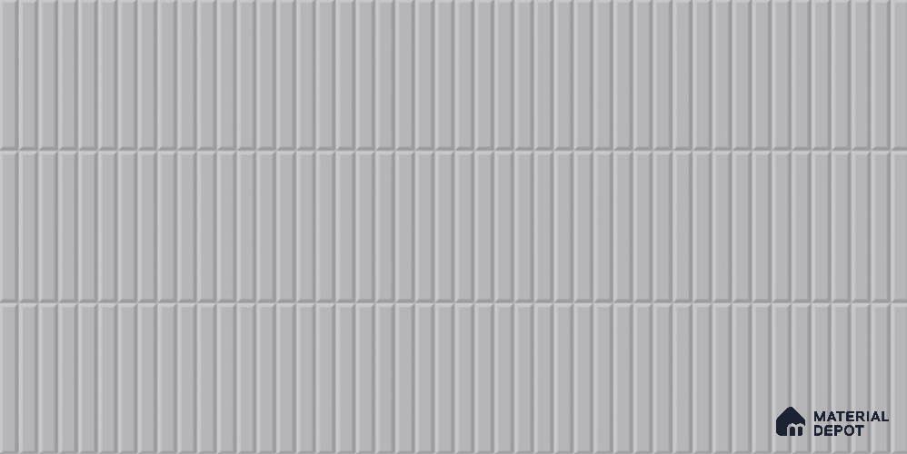 Faux Subway Tile TL 08027 C  Fog Trace Grey 2 ft x 1 ft Ceramic Glossy Finish - 9 mm | Suitable for Bathroom & Kitchen | Please Expect a Slight Variation of Pattern