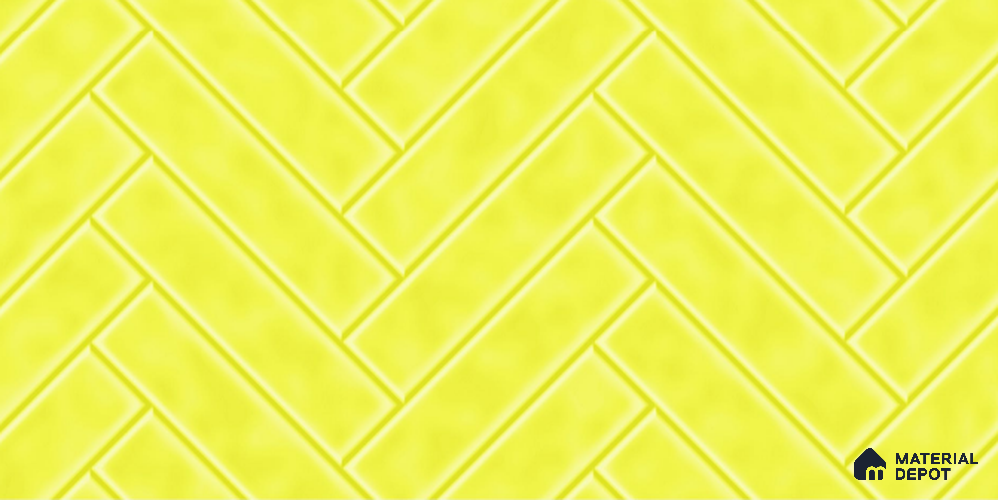 Faux Subway Tile TL 08030  Sunstep Yellow 2 ft x 1 ft Ceramic Glossy Finish - 9 mm | Suitable for Bathroom & Kitchen | Please Expect a Slight Variation of Pattern