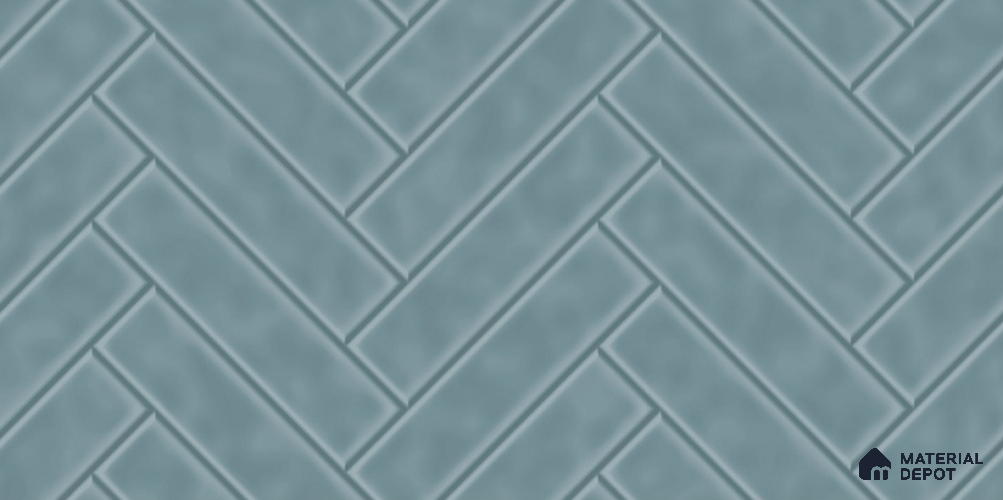 Faux Subway Tile TL 08025 Blue Whisper Blue 2 ft x 1 ft Ceramic Glossy Finish - 9 mm | Suitable for Bathroom & Kitchen | Please Expect a Slight Variation of Pattern