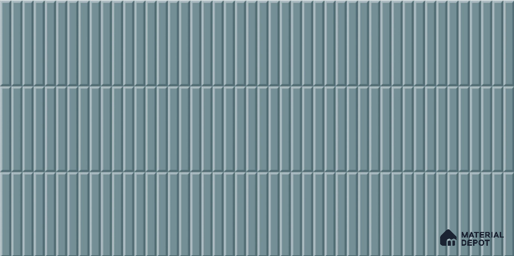 Faux Subway Tile TL 08025 C  Nimbus Step Blue 2 ft x 1 ft Ceramic Glossy Finish - 9 mm | Suitable for Bathroom & Kitchen | Please Expect a Slight Variation of Pattern
