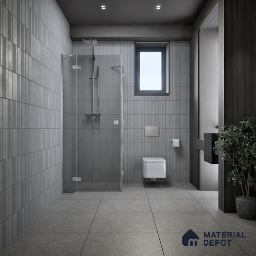 Stone Look Floor Tile TL 07671 C Nero Meta Stone 2 ft x 2 ft Matte Finish Vitrified Tile - 9 mm | 10 Random Design | Suitable For Living Room, Dining & Patio