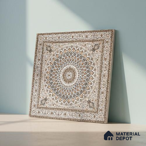 Patterned Look Wall & Floor Tile TL 08228 Mahtab 2 ft x 2 ft Vitrified Matte Finish - 9 mm | Please Expect a Slight Variation of Pattern