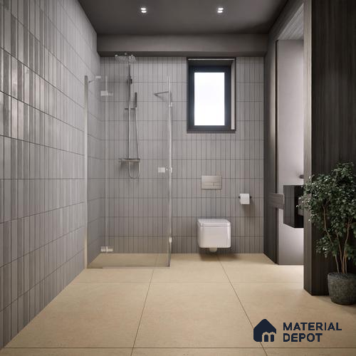 Plain Solids Tile TL 07640 C Ghost Clay 5.24 ft x 2.6 ft Full Body Vitrified Matte Finish - 9 mm | 4 Random Design