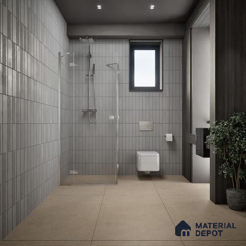 Stone Tile TL 07640 G Ghost Mud 5.24 ft x 2.6 ft Full Body Vitrified Matte Finish - 9 mm | 4 Random Design