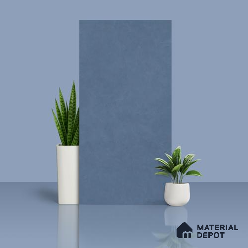 Stone Wall & Floor Tile TL 07676 B Denim Blue 4 ft x 2 ft Full Body Vitrified Matte Finish - 9 mm  Suitable For Living Room, Bedroom, Bathroom