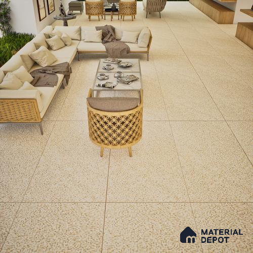Stone Wall & Floor Tile TL 07475 Mystone Opal 4 ft x 2 ft Full Body Vitrified Matte Finish - 9 mm Suitable For Living Room, Bedroom, Bathroom