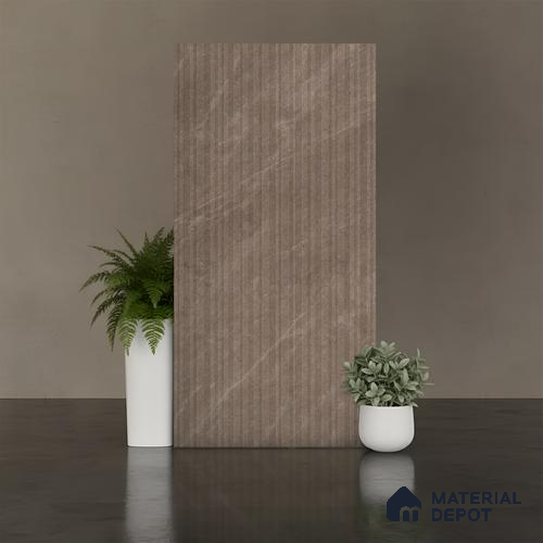 Stone Look Wall Tile TL 08235 C Quarry Tusk Strip Liner 4 ft x 2 ft Vitrified Matte Finish - 9 mm