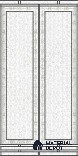 TL 12502 B Rowan Black Decor 02 Endless 4 ft x 2 ft Vitrified Tile - 9 mm