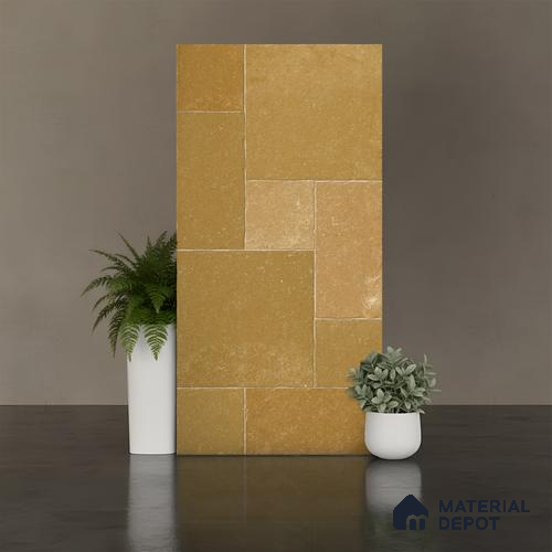 Floor Tile TL 10343 C Kota Stone Jaiselmer 4 ft x 2 ft Vitrified Matte Finish Tile - 11 mm | Suitable For Kitchen, Bathroom Walls and Backsplashes