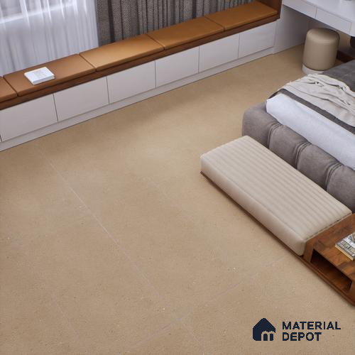 Plain Wall & Floor Tile TL 07494 C Chipsem Choco 4 ft x 2 ft Brown Vitrified Matte Finish Plain Tile - 9 mm | Ideal for Living Room, Bathroom, Kitchen
