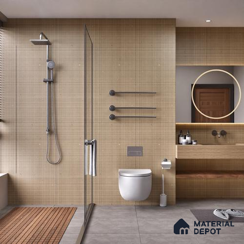 Highlighter Wall Tile TL 07494 D Chipsem Choco Decor 4 ft x 2 ft Brown Vitrified Matte Finish Decor Tile - 9 mm | Ideal for Living Room, Bathroom, Kitchen