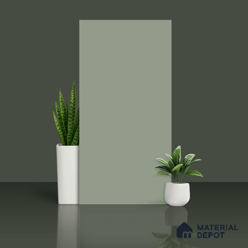 Plain Look Wall & Floor Tile TL 10144 D Crystal Olive 4 ft x 2 ft Vitrified Matte Finish - 9 mm