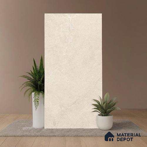 Punch Wall & Floor Tile TL 09949 B 4 ft x 2 ft Cream Vitrified Matte Finish Tile - 9 mm | Ideal for Living Room, Bedroom, Bathroom, Kitchen