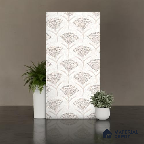 Patterned Wall Tile TL 09980 B 4 ft x 2 ft Cream Vitrified Matte Finish Tile - 9 mm | Ideal for Living Room,Bedroom,Bathroom,Kitchen