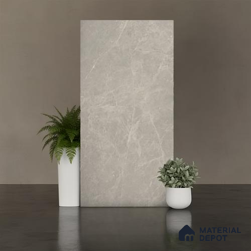Marble Look Floor & Wall Tile TL 08123 Moonstone Grey 4 ft x 2 ft Vitrified Matte Finish - 9 mm | Random 4
