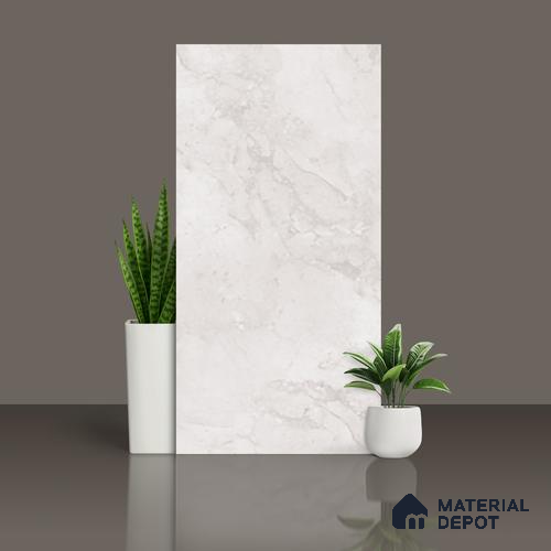 Marble Look Wall & Floor Tile TL 10140 Bottega Bianco 4 ft x 2 ft Vitrified Matte Finish - 9 mm