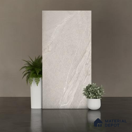 Punch Wall & Floor Tile TL 09946 B 4 ft x 2 ft Grey Vitrified Matte Finish Tile - 9 mm | Ideal for Living Room, Bedroom, Bathroom, Kitchen