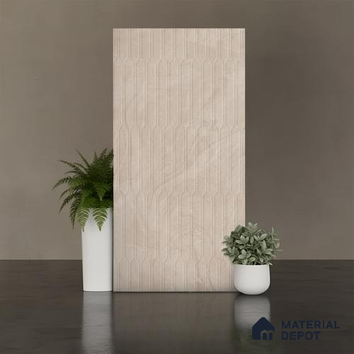 Punch Wall Tile TL 09952 C 4 ft x 2 ft Brown Vitrified Matte Finish Tile - 9 mm | Ideal for Living Room, Bedroom, Bathroom, Kitchen