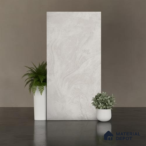 Stone Wall & Floor Tile TL 09952 F 4 ft x 2 ft Grey Vitrified Matte Finish Tile - 9 mm | Ideal for Living Room, Bedroom, Bathroom, Kitchen