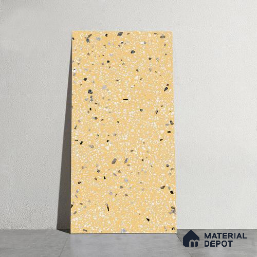 Terrazzo Wall & Floor Tile TL 09929 C 4 ft x 2 ft Beige Vitrified Matte Finish Tile - 9 mm | Ideal for Living Room, Bedroom, Bathroom, Kitchen