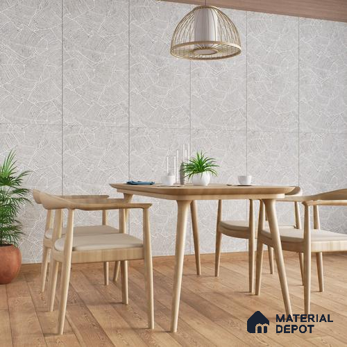 Highlighter Wall Tile TL 07499 C Accosto Gray Decor 4 ft x 2 ft Grey Vitrified Matte Finish Decor Tile - 9 mm | Ideal for Living Room, Bathroom, Kitchen