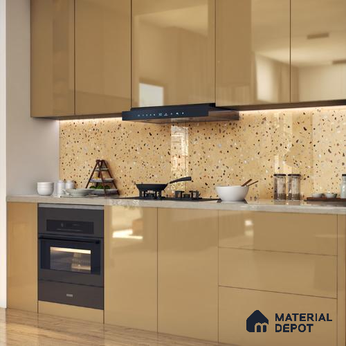 Terrazzo Wall & Floor Tile TL 07612 C Cotto Terrazzo Sand 4 ft x 2 ft GVT Vitrified Matte Finish - 9 mm