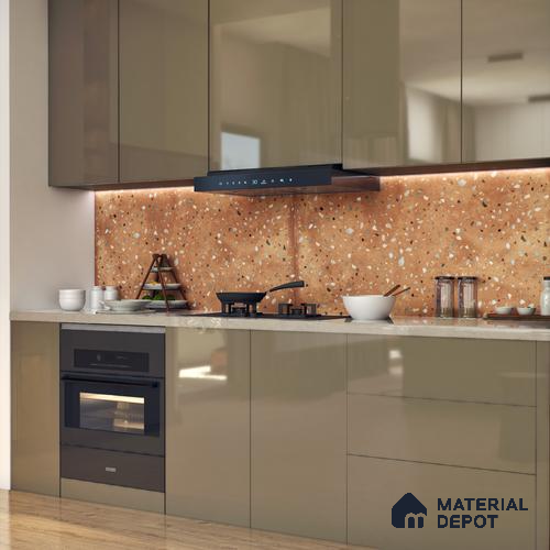 Terrazzo Wall & Floor Tile TL 07612 D Cotto Terrazzo Gold 4 ft x 2 ft GVT Vitrified Matte Finish - 9 mm