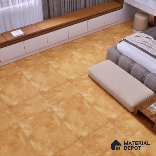 Cement Wall & Floor Tile TL 07612 G Cotto Gold 4 ft x 2 ft GVT Vitrified Matte Finish - 9 mm