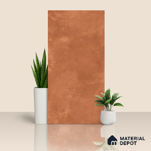 Cement Wall & Floor Tile TL 07612 H Cotto Rosso 4 ft x 2 ft GVT Vitrified Matte Finish - 9 mm