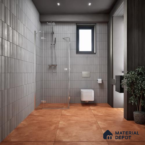 Cement Wall & Floor Tile TL 07612 H Cotto Rosso 4 ft x 2 ft GVT Vitrified Matte Finish - 9 mm