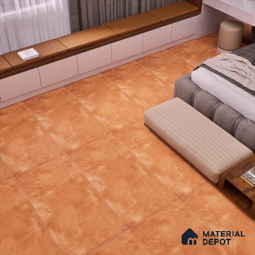 Cement Wall & Floor Tile TL 07612 H Cotto Rosso 4 ft x 2 ft GVT Vitrified Matte Finish - 9 mm