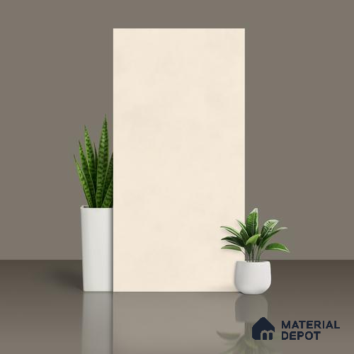 Plain Look Floor & Wall Tile TL 08109 B Fabric Beige 4 ft x 2 ft Vitrified Matte Finish - 9 mm | Random 12