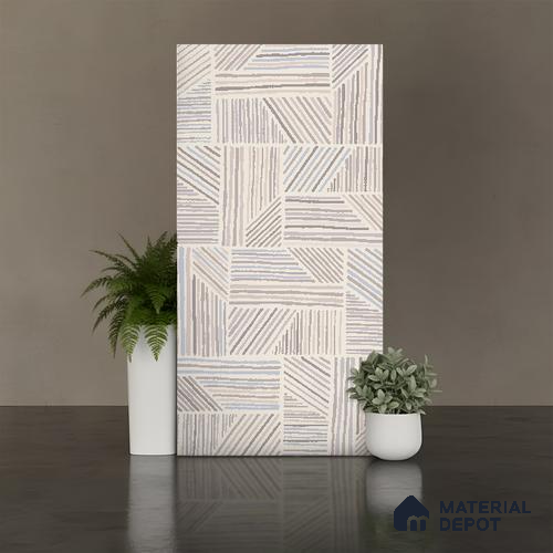 Patterned Look Wall & Floor Tile TL 10145 Crystal Crema Vista 4 ft x 2 ft Vitrified Matte Finish - 9 mm