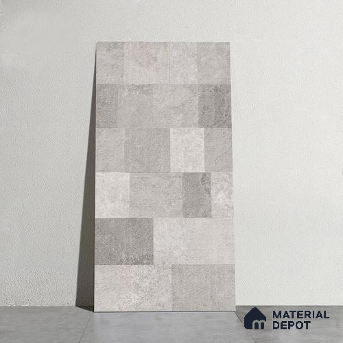 Punch Wall Tile TL 09943 4 ft x 2 ft Grey Vitrified Matte Finish Tile - 9 mm | Ideal for Living Room, Bedroom, Bathroom, Kitchen